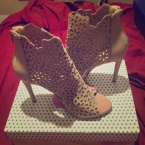 Open Bootie Toe Heels
